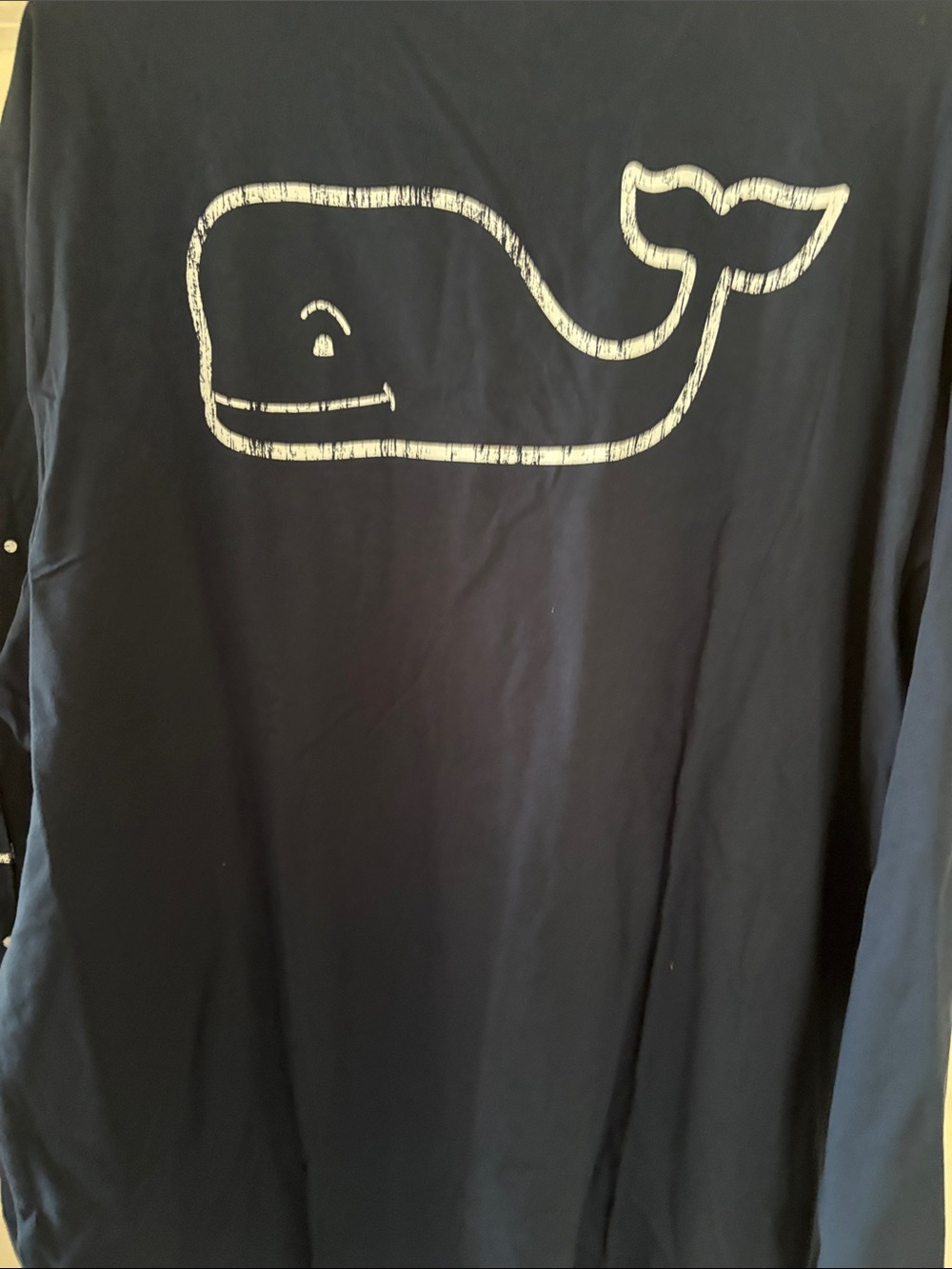 Vineyard Vines Men's Long-Sleeve Pocket Tee — Navy Blue - Picture 6 of 7